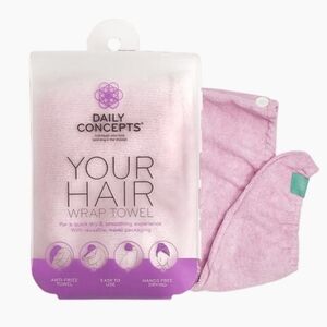 Hair Wrap Towel | Daily Concepts | NEW | Pink | Your Hair Wrap Towel
